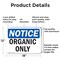 Signmission Organic Only, 18 in W x Rectangle, Aluminum OS-2PACK-NS-A-1218-L-17036 - alternate 4